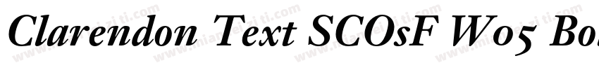Clarendon Text SCOsF W05 Bold字体转换